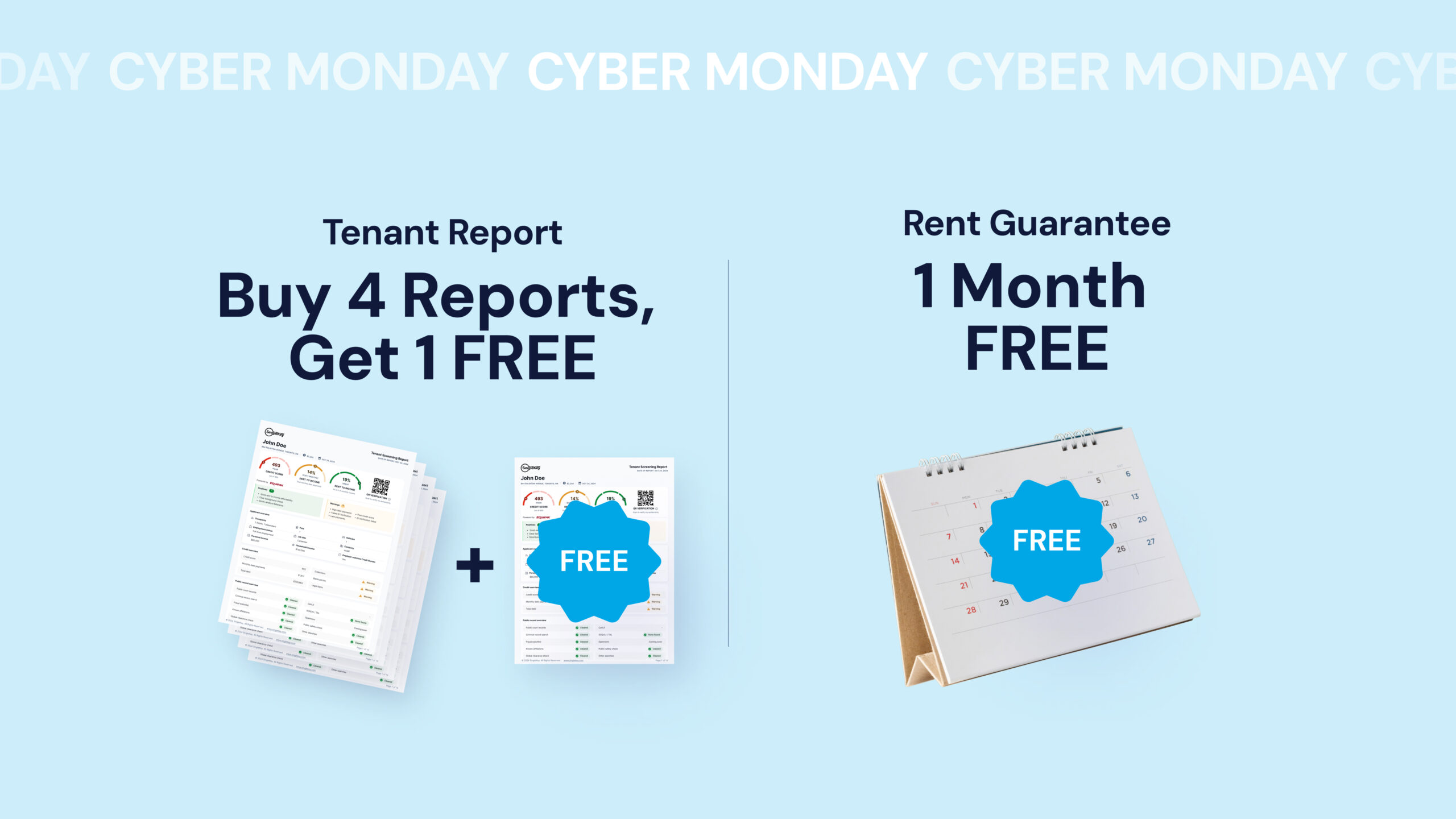 SingleKey Cyber Monday Event: Save Big on Rent Guarantee and Tenant Screening Reports